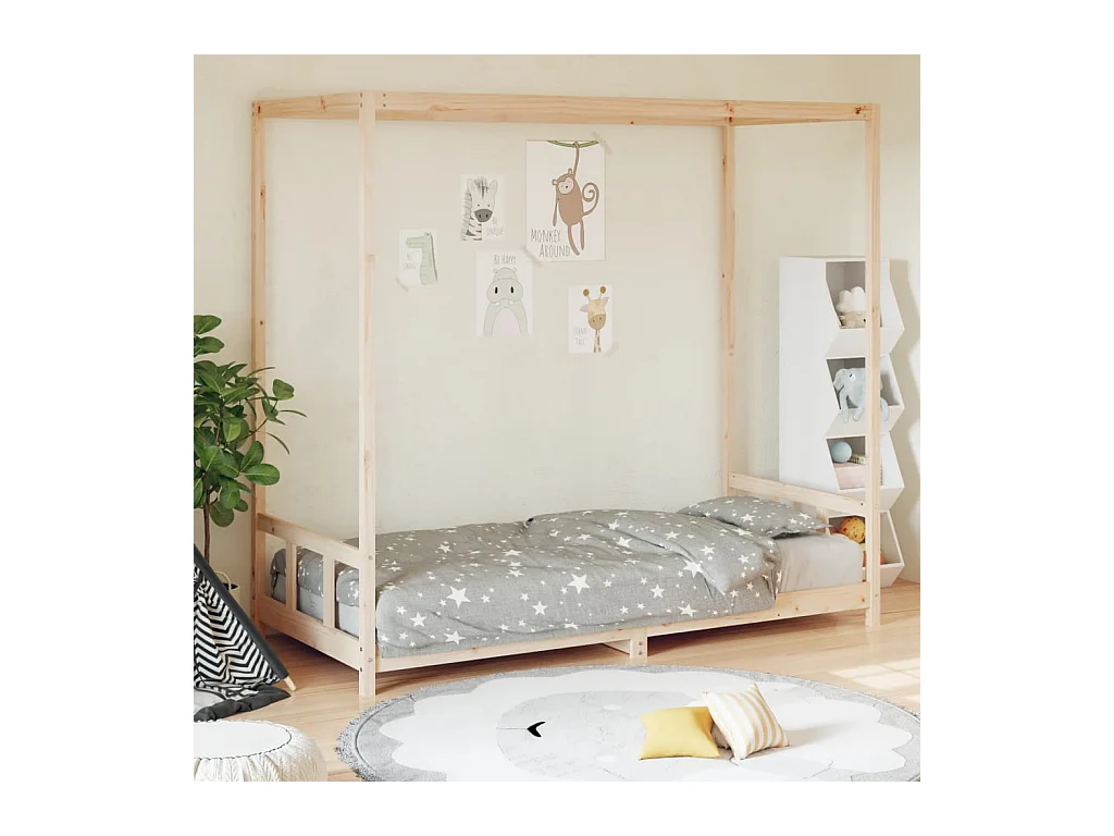 Cadre de lit pour enfant 90x190 cm Bois de pin massif