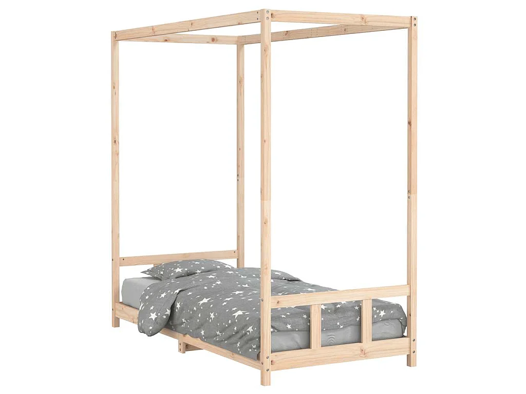Cadre de lit pour enfant 90x190 cm Bois de pin massif