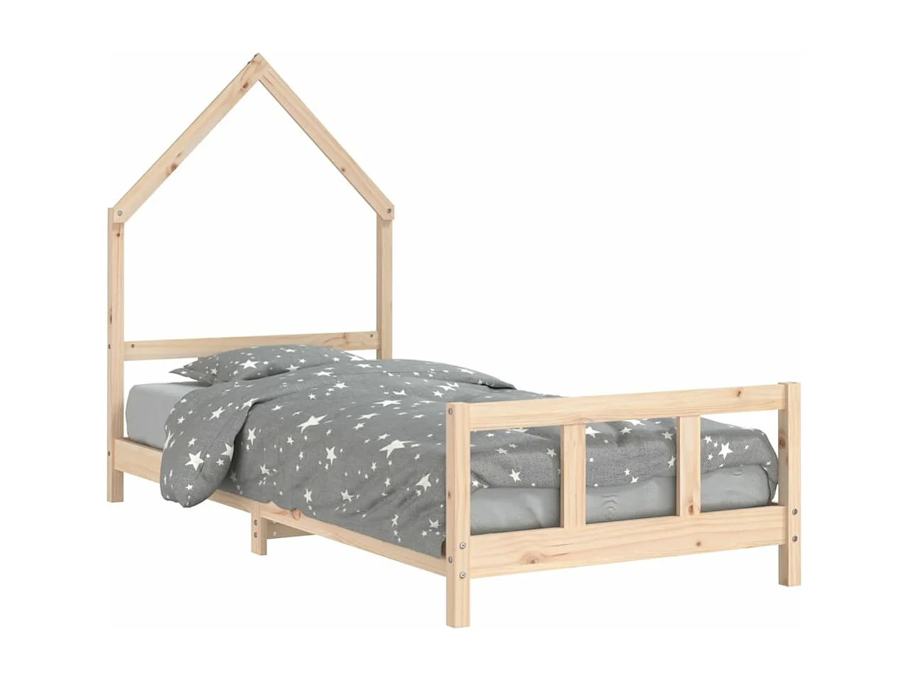 Kinderbedframe 90x190 cm massief grenenhout