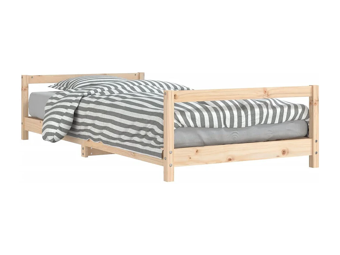 Giroletto per Bambini 90x200 cm in Legno Massello di Pino