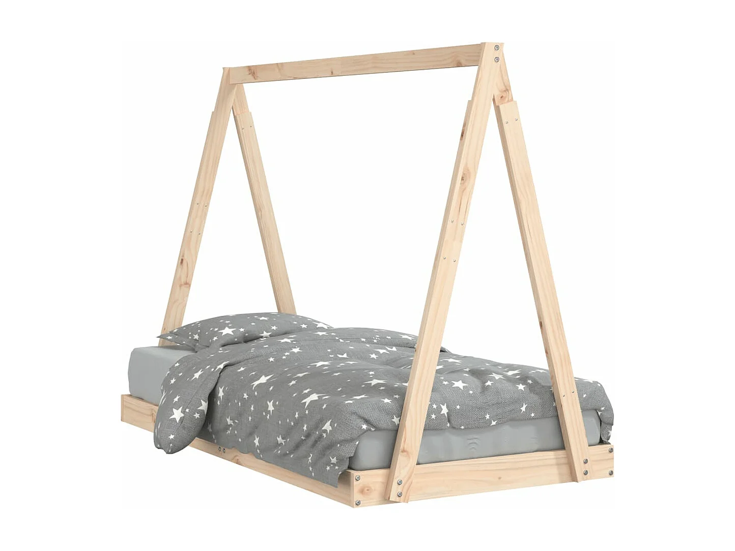 Estructura de cama para niños madera maciza de pino 80x160 cm