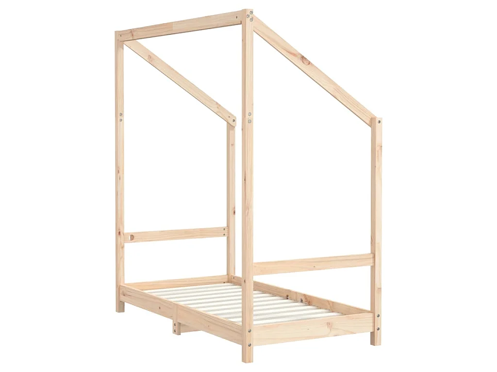 Cadre de lit pour enfant 70x140 cm bois de pin massif