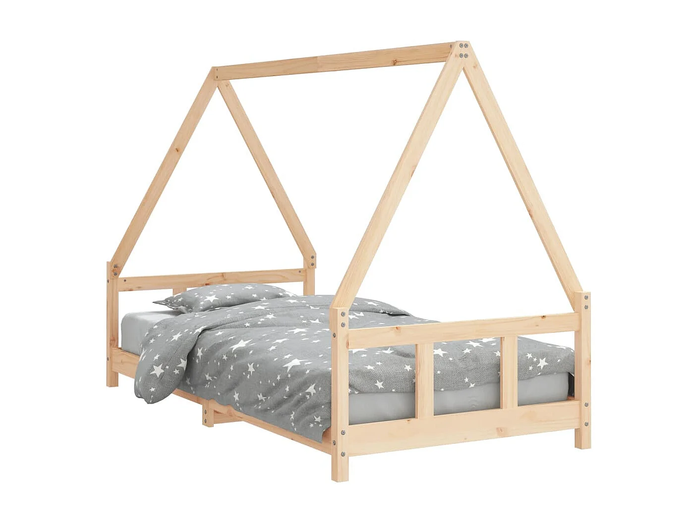 Estructura de cama infantil madera maciza de pino 90x190 cm