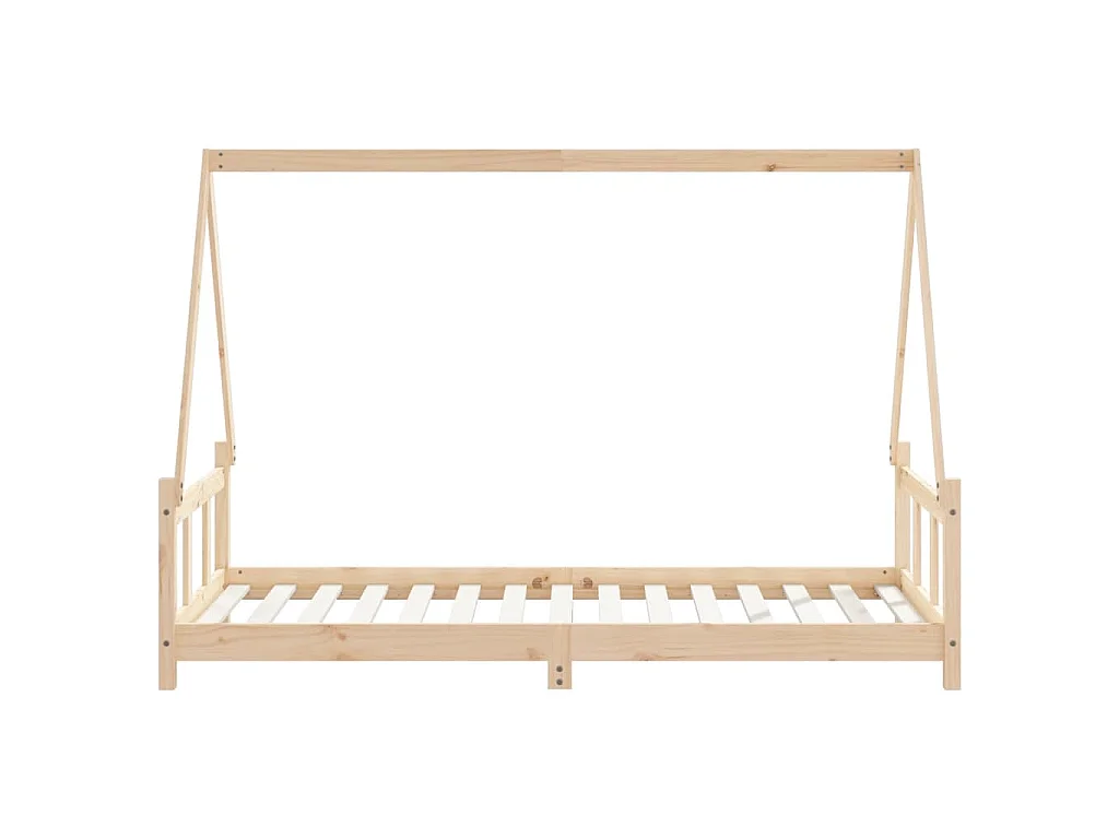 Estructura de cama infantil madera maciza de pino 90x190 cm