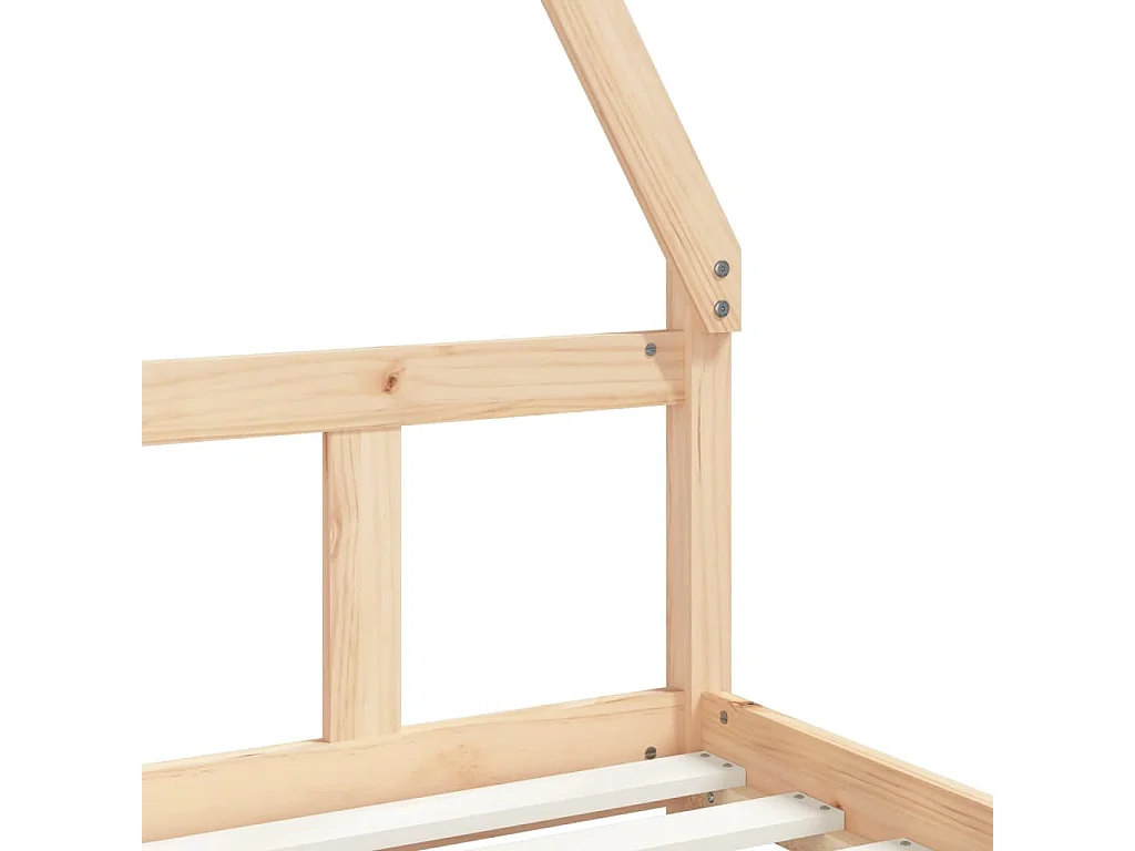 Estructura de cama infantil madera maciza de pino 90x190 cm