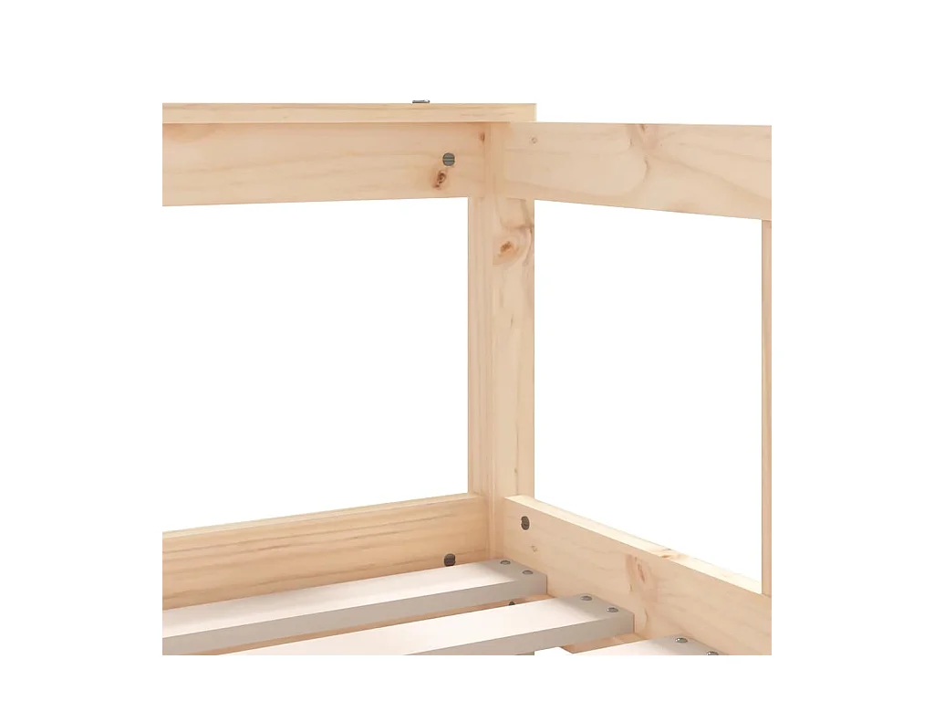 Cadre de lit pour enfant 70x140 cm bois de pin massif