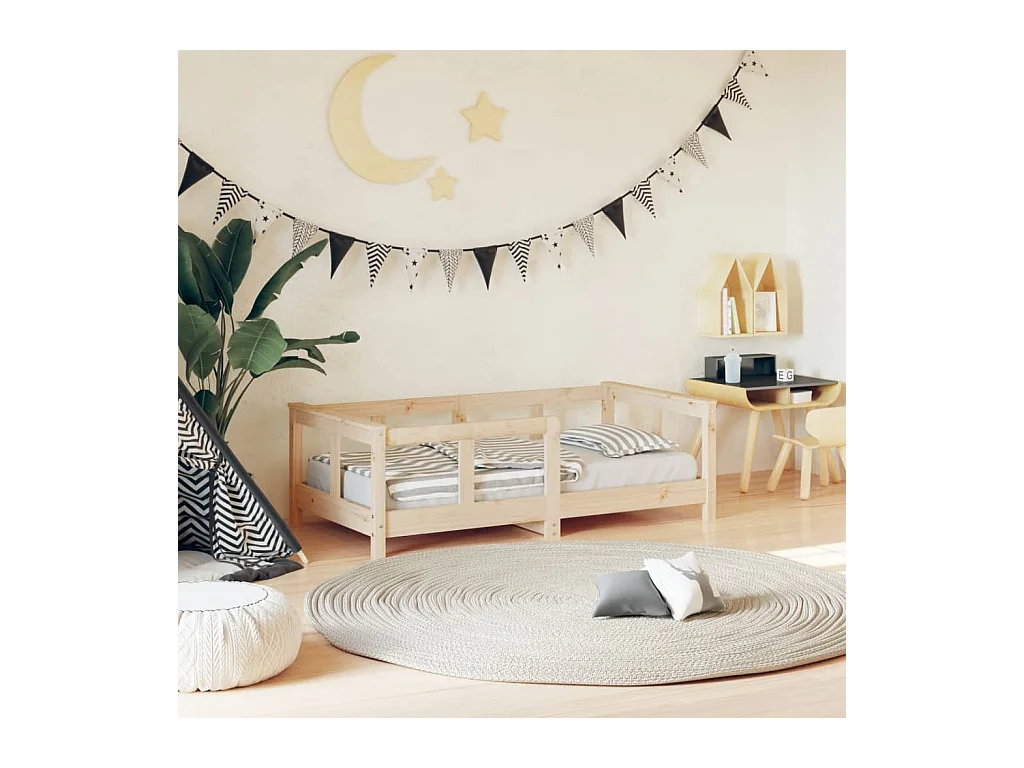 Giroletto per Bambini 70x140 cm in Legno Massello di Pino