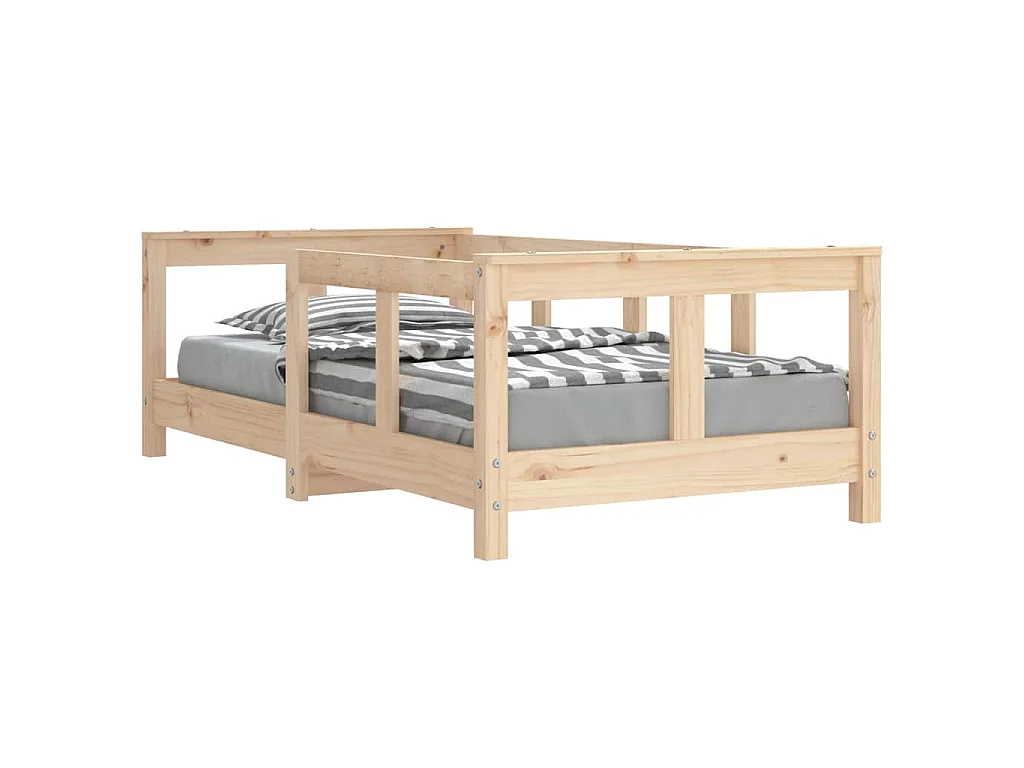 Cadre de lit pour enfant 70x140 cm bois de pin massif