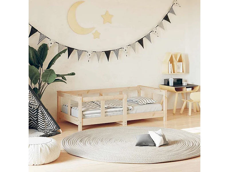 Cadre de lit pour enfant 70x140 cm bois de pin massif