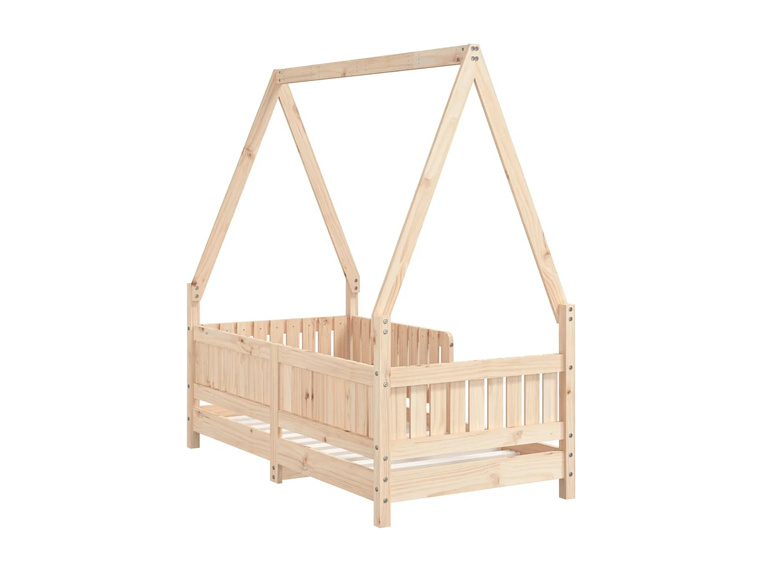 Cadre de lit pour enfant 70x140 cm bois de pin massif