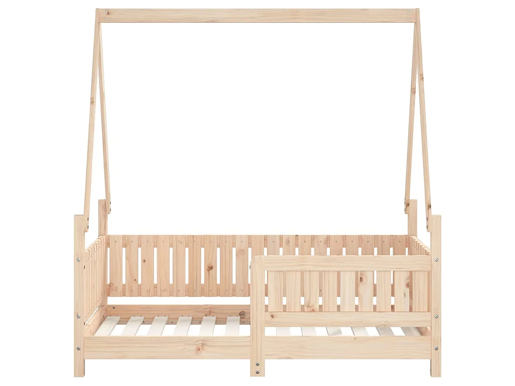 Estrutura de cama infantil 70x140 cm pinho maciço