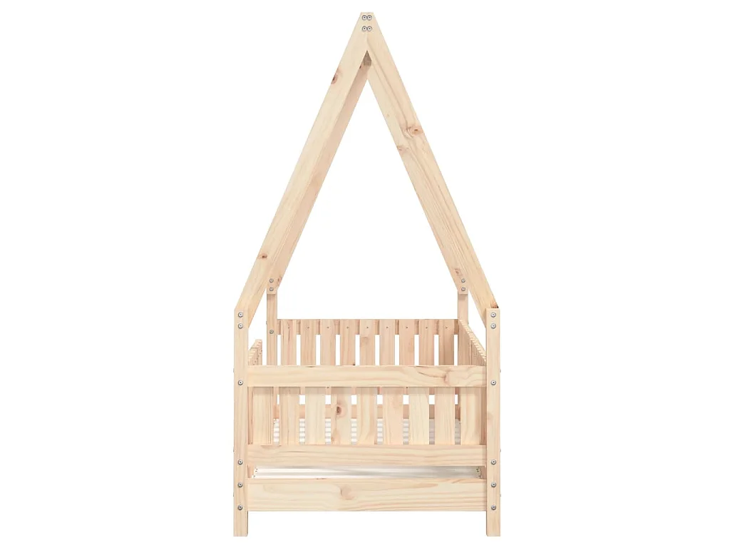 Estrutura de cama infantil 70x140 cm pinho maciço