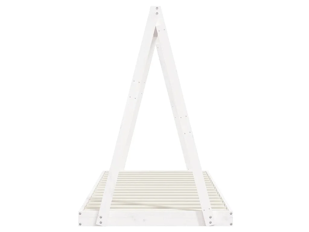 Estructura de cama para niños madera de pino blanco 90x200 cm