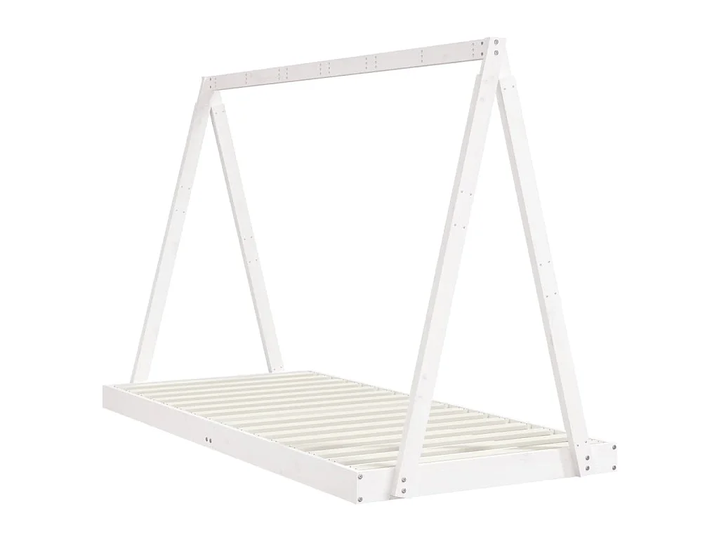 Estructura de cama para niños madera de pino blanco 90x200 cm