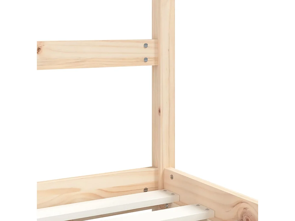 Estructura de cama para niños madera maciza de pino 80x200 cm