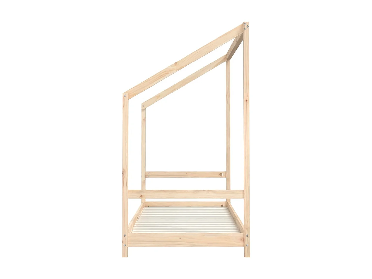 Giroletto per Bambini 80x200 cm in Legno Massello di Pino