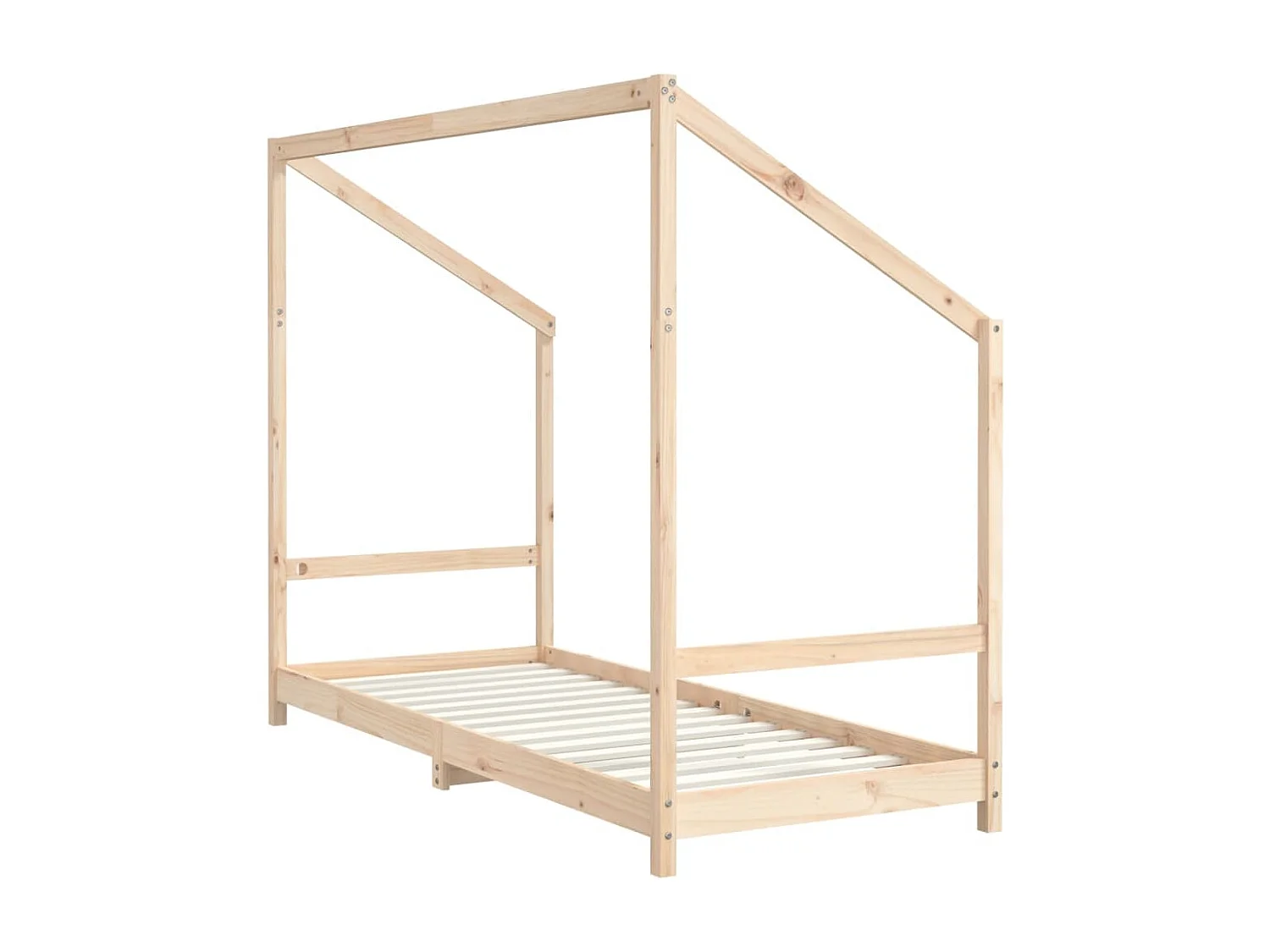 Giroletto per Bambini 80x200 cm in Legno Massello di Pino