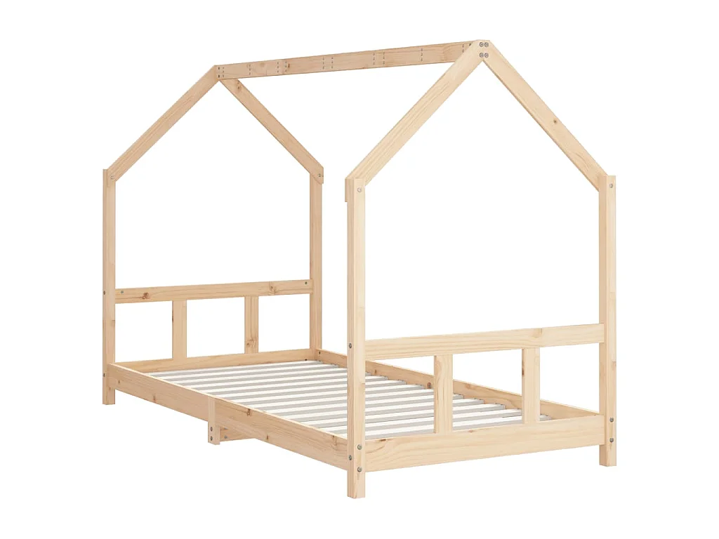 Estructura de cama infantil madera maciza de pino 90x190 cm