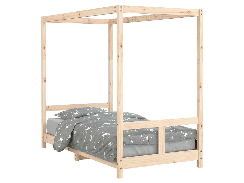Cadre de lit pour enfant 80x160 cm bois de pin massif