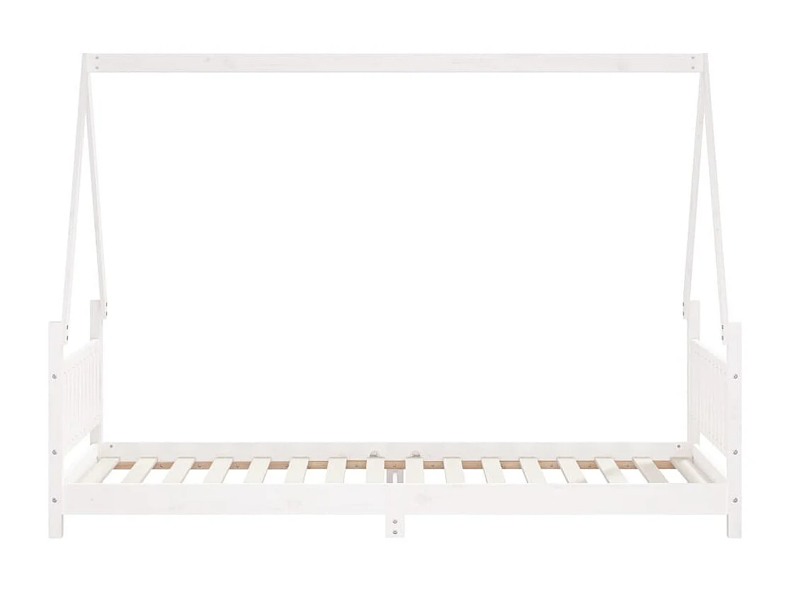 Estructura de cama para niños madera de pino blanco 80x200 cm