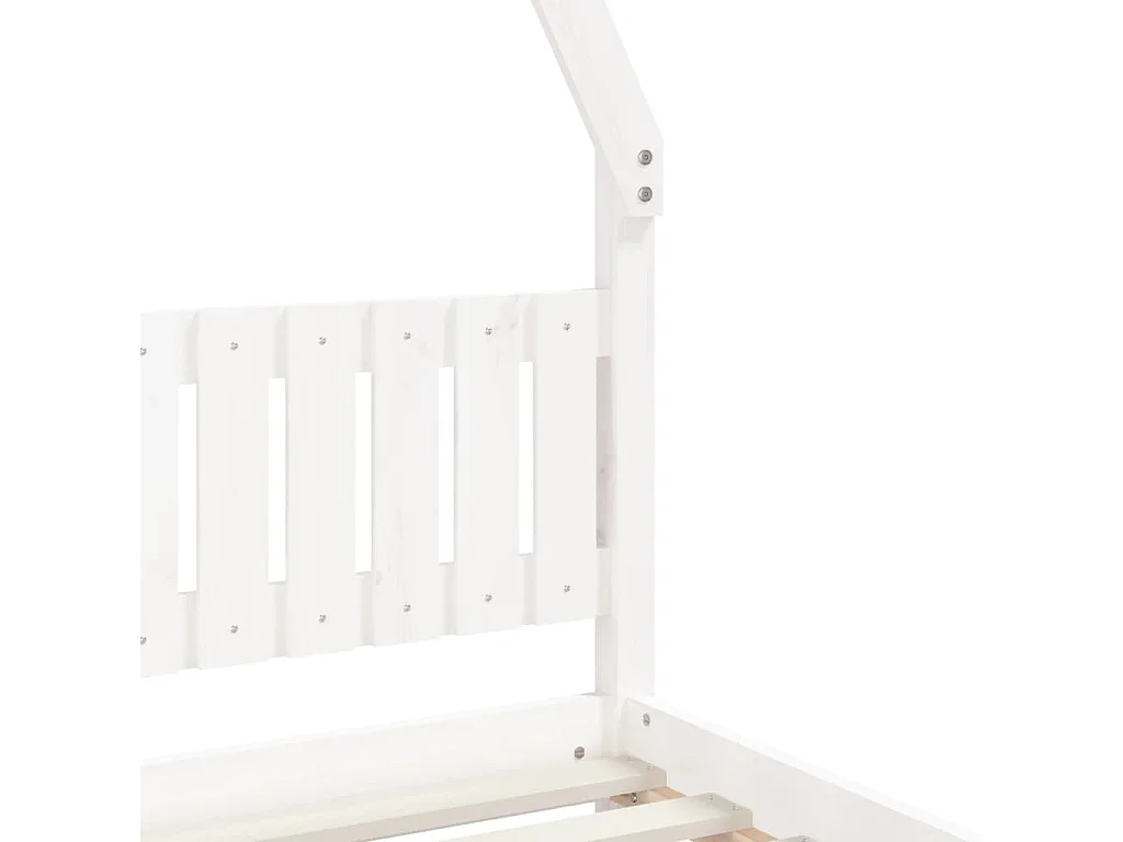 Estructura de cama para niños madera de pino blanco 80x200 cm