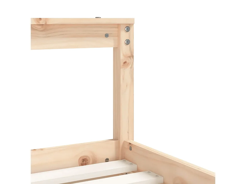 Kinderbedframe 70x140 cm massief grenenhout