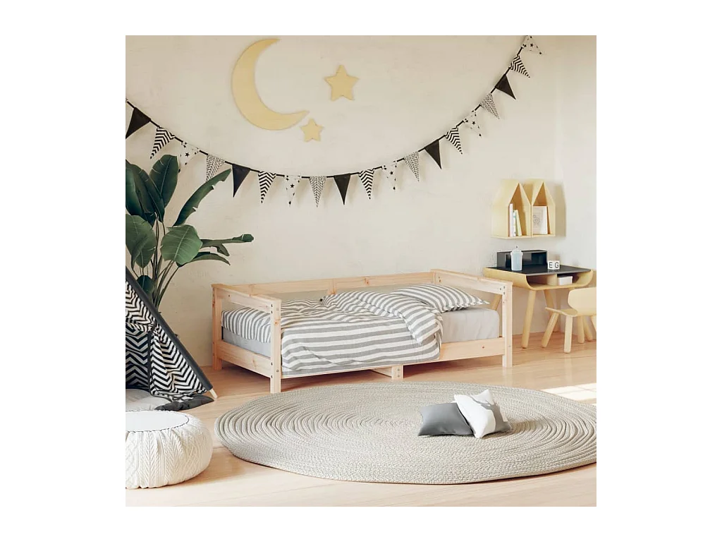 Cadre de lit pour enfant 70x140 cm bois de pin massif