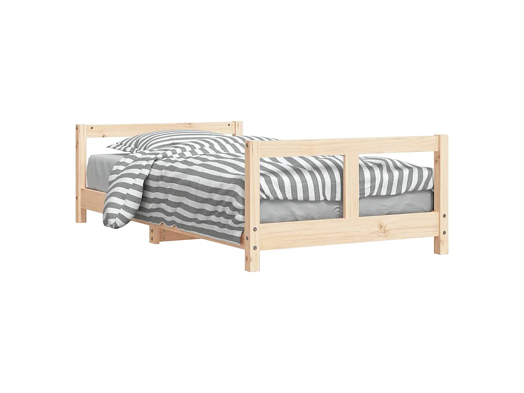 Cadre de lit pour enfant 80x160 cm bois de pin massif