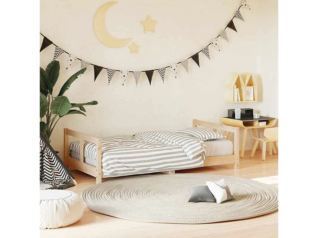 Cadre de lit pour enfant 80x160 cm bois de pin massif