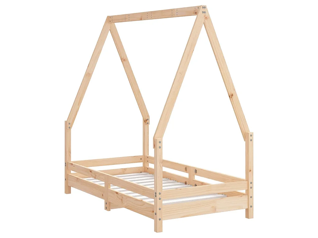 Cadre de lit pour enfant 70x140 cm bois de pin massif