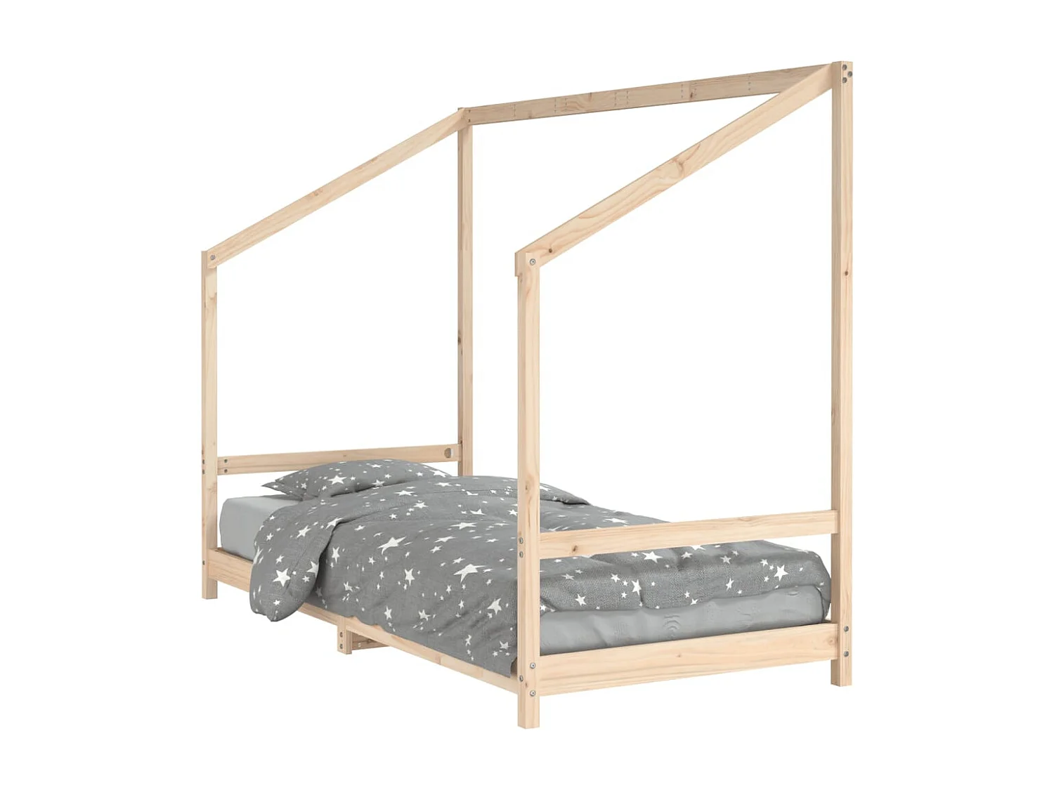 Giroletto per Bambini 90x190 cm in Legno Massello di Pino