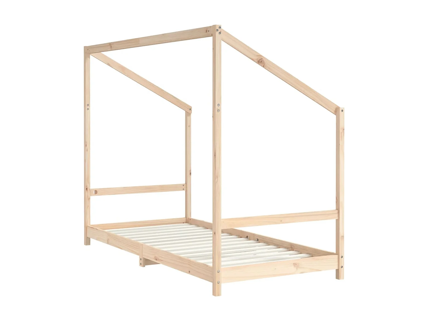 Giroletto per Bambini 90x190 cm in Legno Massello di Pino