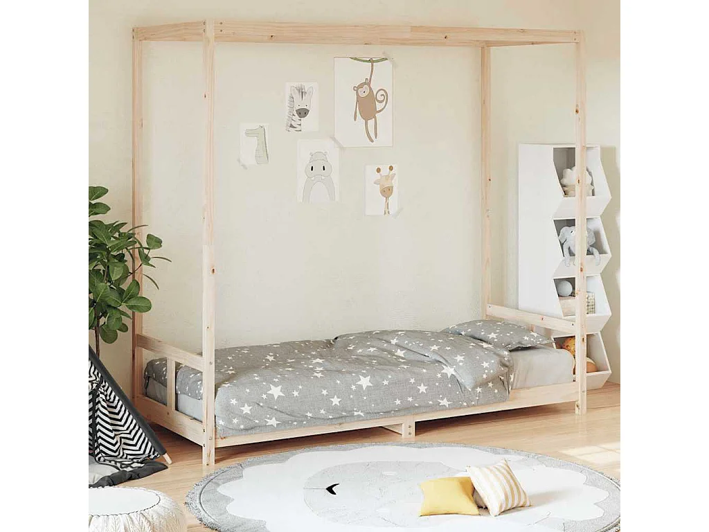 Cadre de lit pour enfants 80x200 cm bois de pin massif