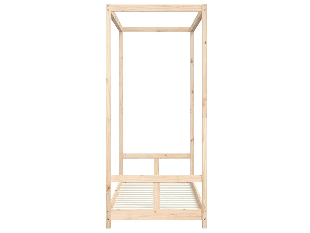 Estructura de cama para niños madera maciza de pino 80x200 cm