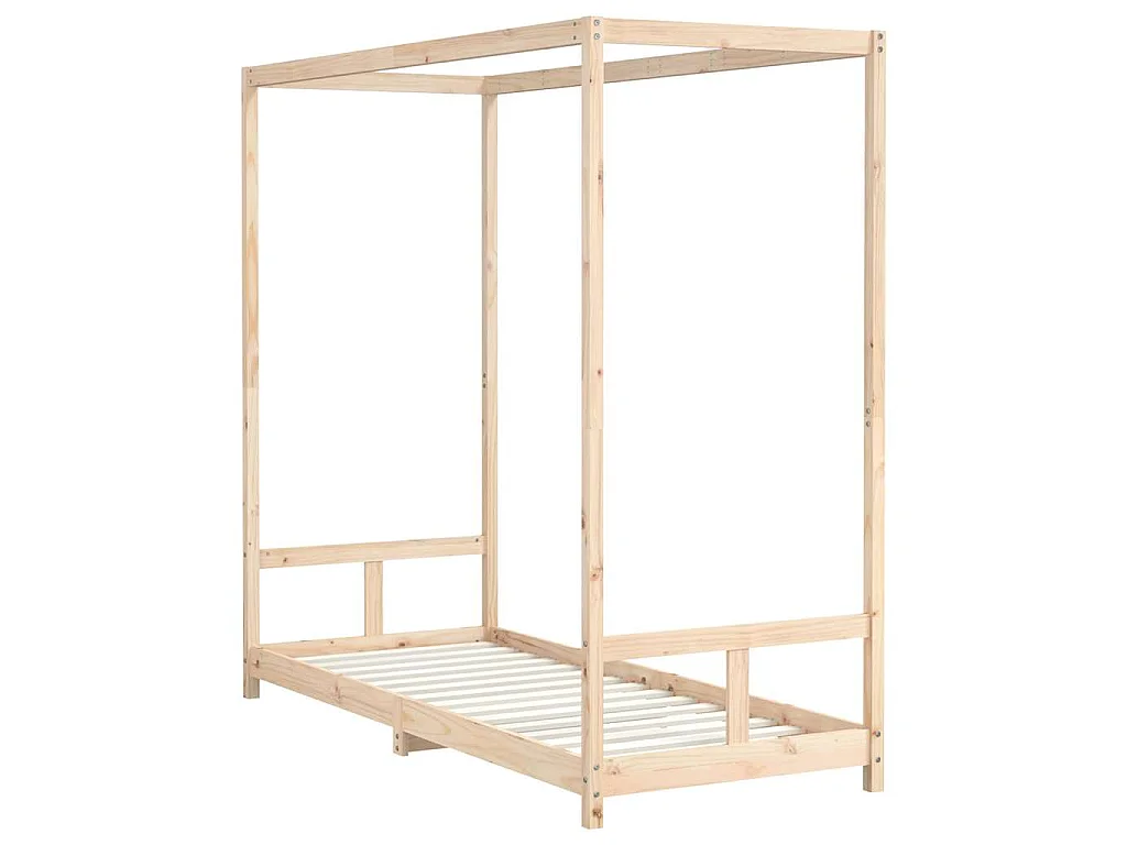 Estructura de cama para niños madera maciza de pino 80x200 cm