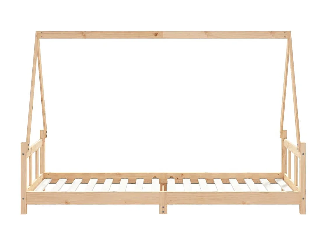 Kinderbett 90x200 cm Massivholz Kiefer