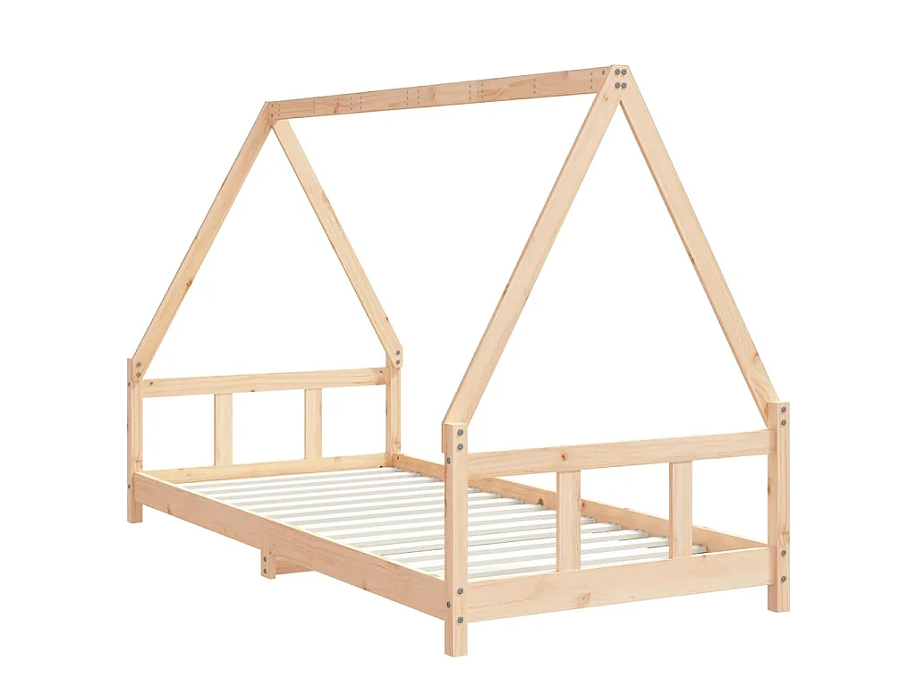 Kinderbedframe 90x200 cm massief grenenhout