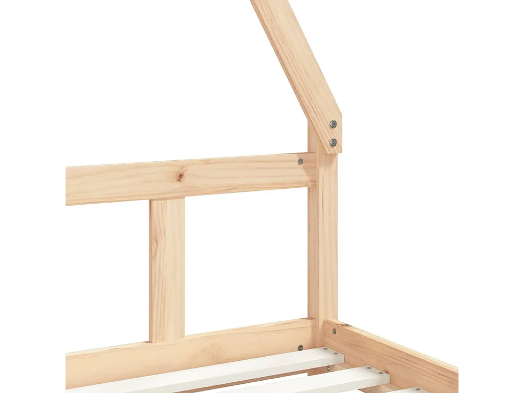 Kinderbedframe 90x200 cm massief grenenhout