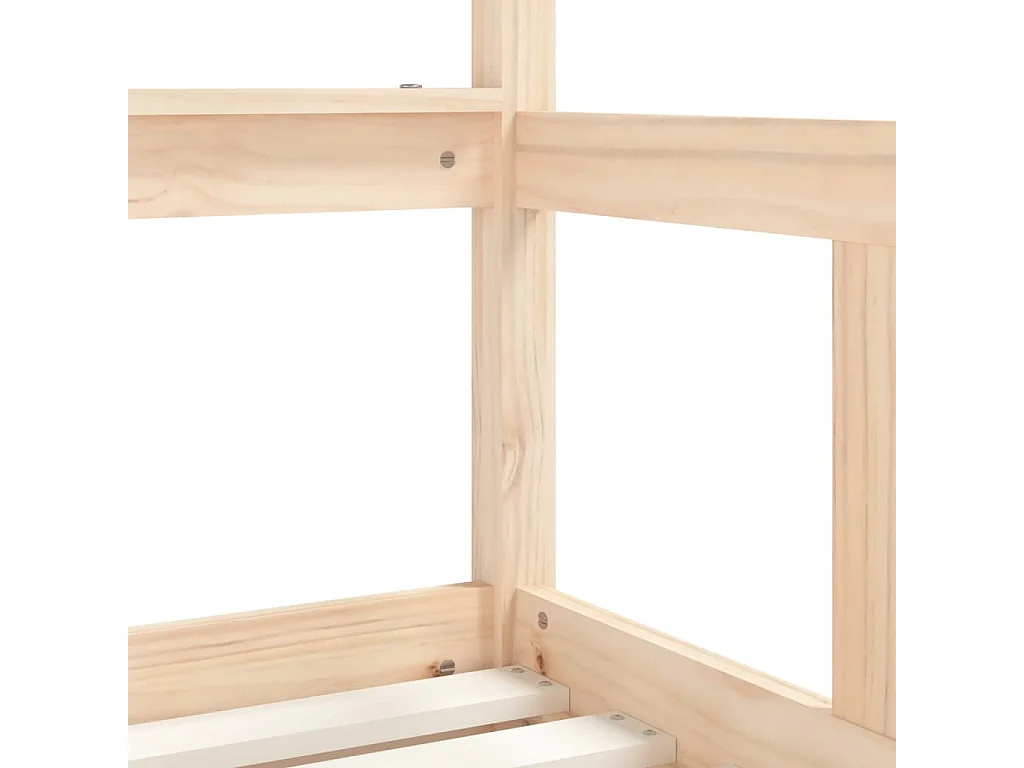 Estructura de cama para niños con cajones madera pino 70x140 cm