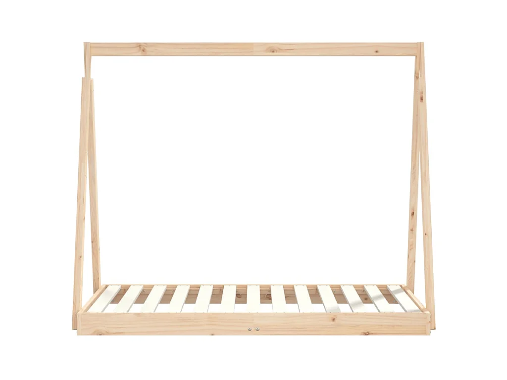 Kinderbedframe 70x140 cm massief grenenhout