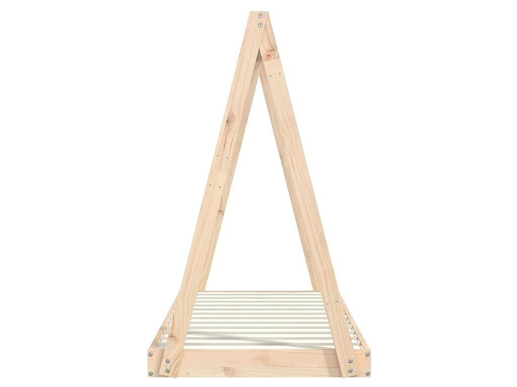 Kinderbedframe 70x140 cm massief grenenhout