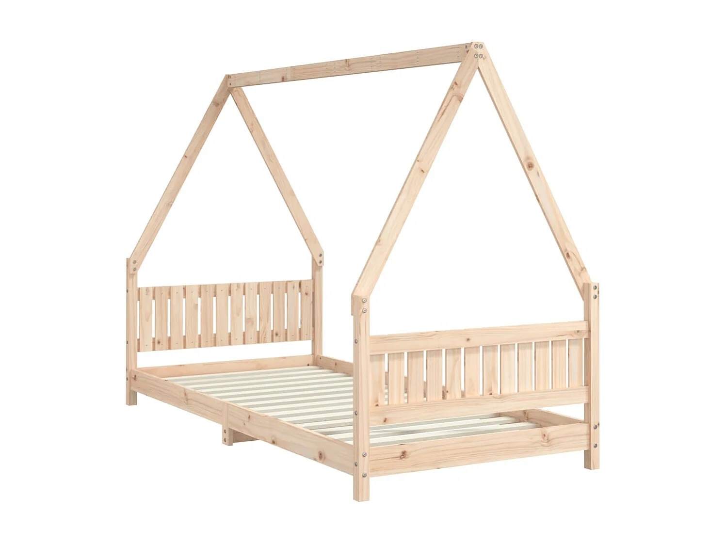 Cadre de lit pour enfants 90x200 cm bois de pin massif