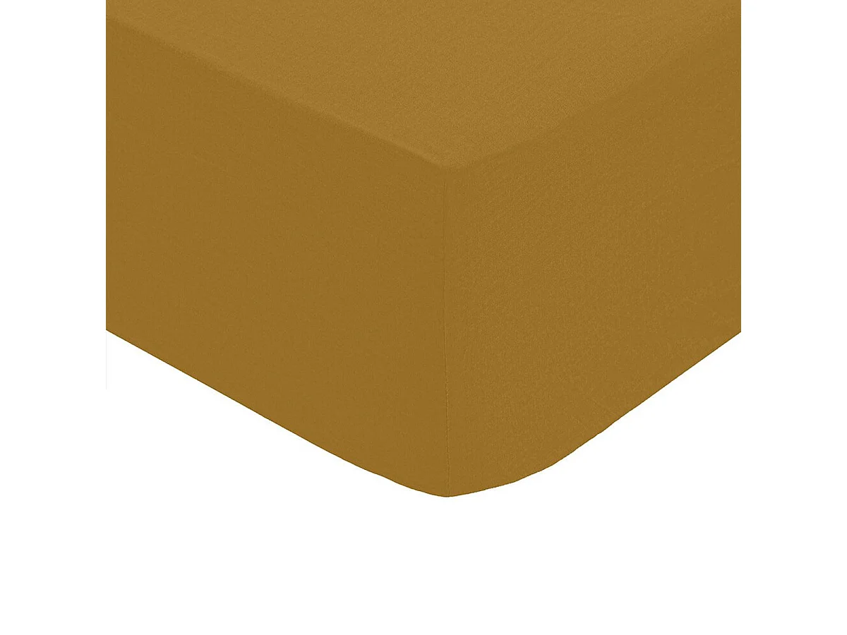 Drap Housse 2 Personnes "Percale" 140x190cm Mordoré