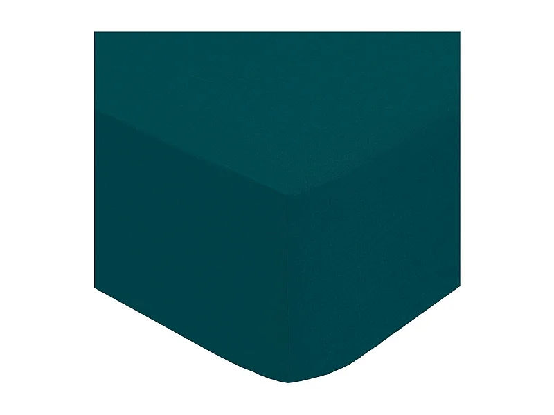 Drap Housse 1 Personne "Percale" 90x190cm Bleu Egéen