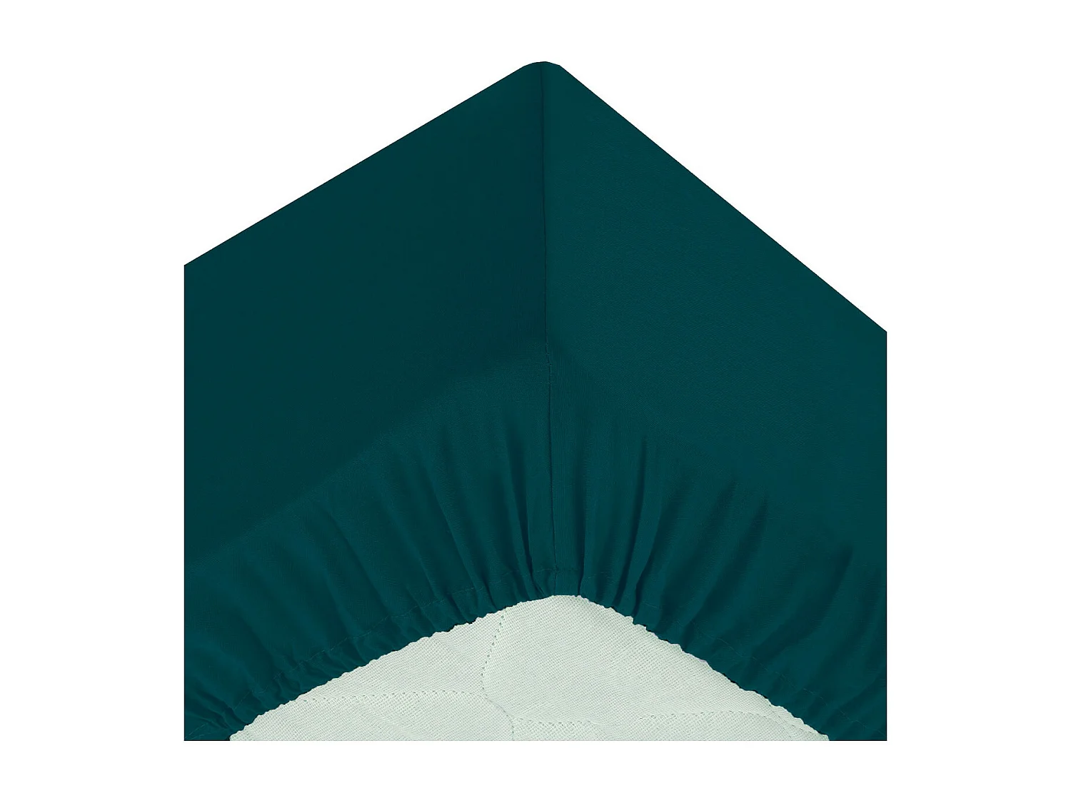 Drap Housse 1 Personne "Percale" 90x190cm Bleu Egéen