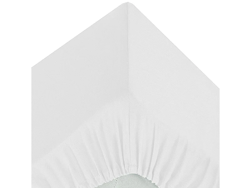 Drap Housse 1 Personne "Percale" 90x190cm Blanc