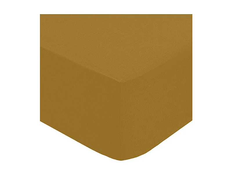 Drap Housse 1 Personne "Percale" 90x190cm Mordoré