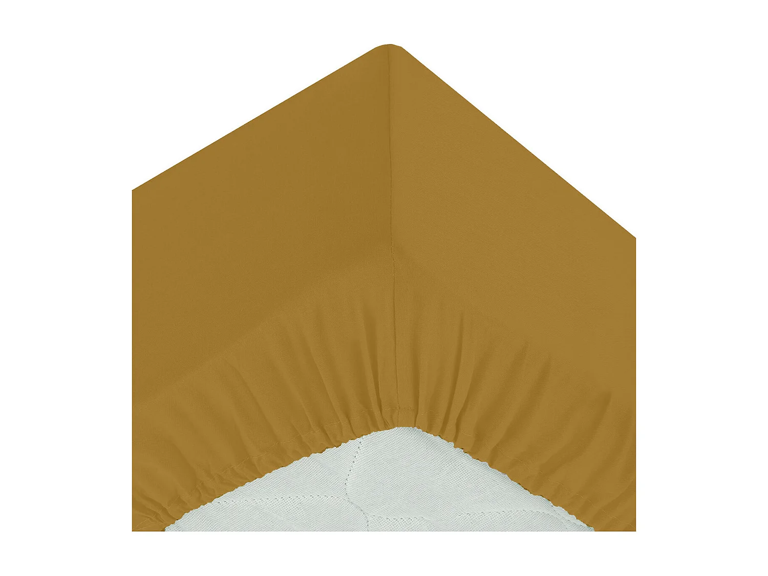 Drap Housse 1 Personne "Percale" 90x190cm Mordoré