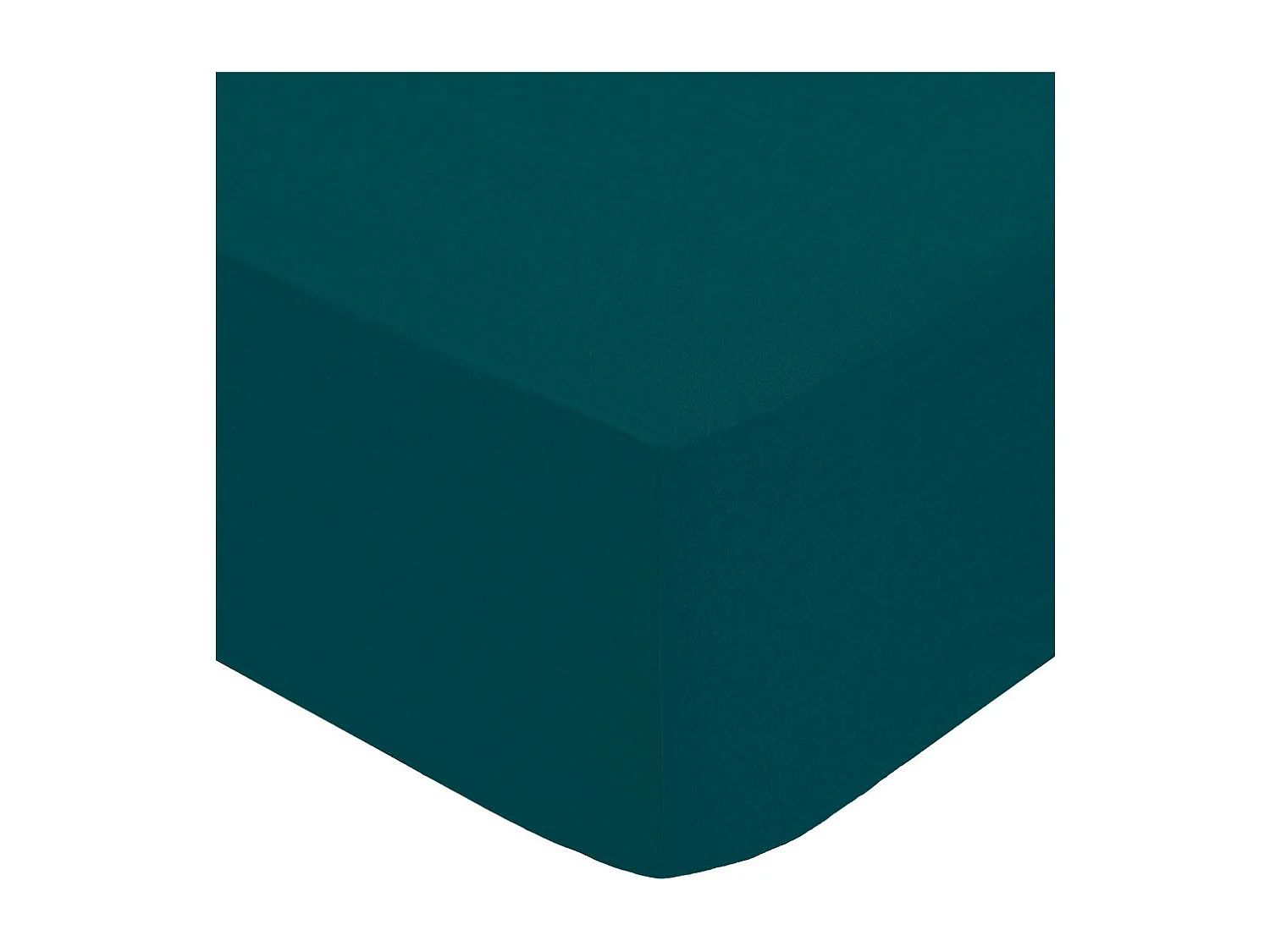 Drap Housse 2 Personnes "Percale" 140x190cm Bleu Egéen