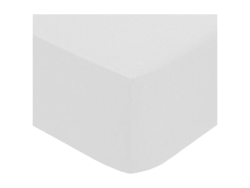 Drap Housse 2 Personnes "Percale" 140x190cm Blanc